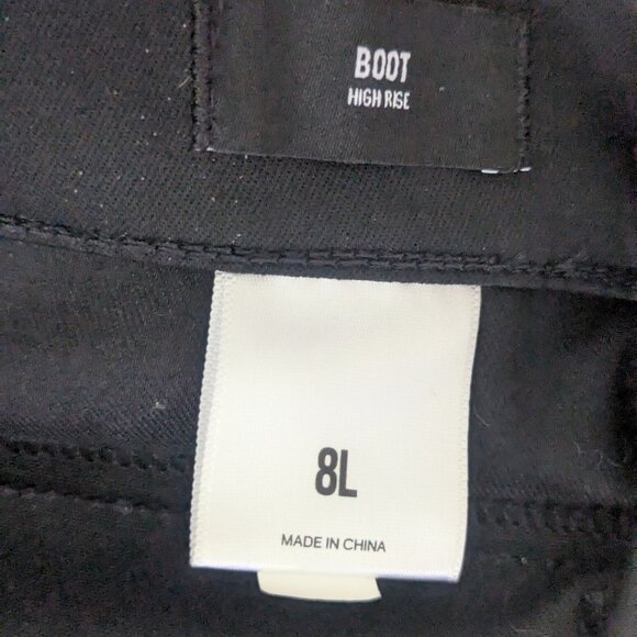 Express Mid Rise Black Bootcut Jeans Size 8 Long - Picture 9 of 10